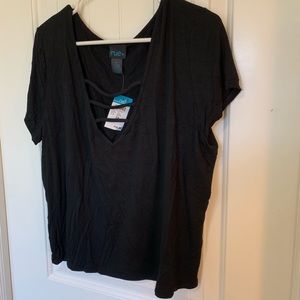 NWT Women’s Rayon Black Top